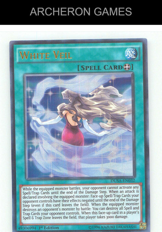 White Veil Ultra Rare YUGIOH Card 1st Edition