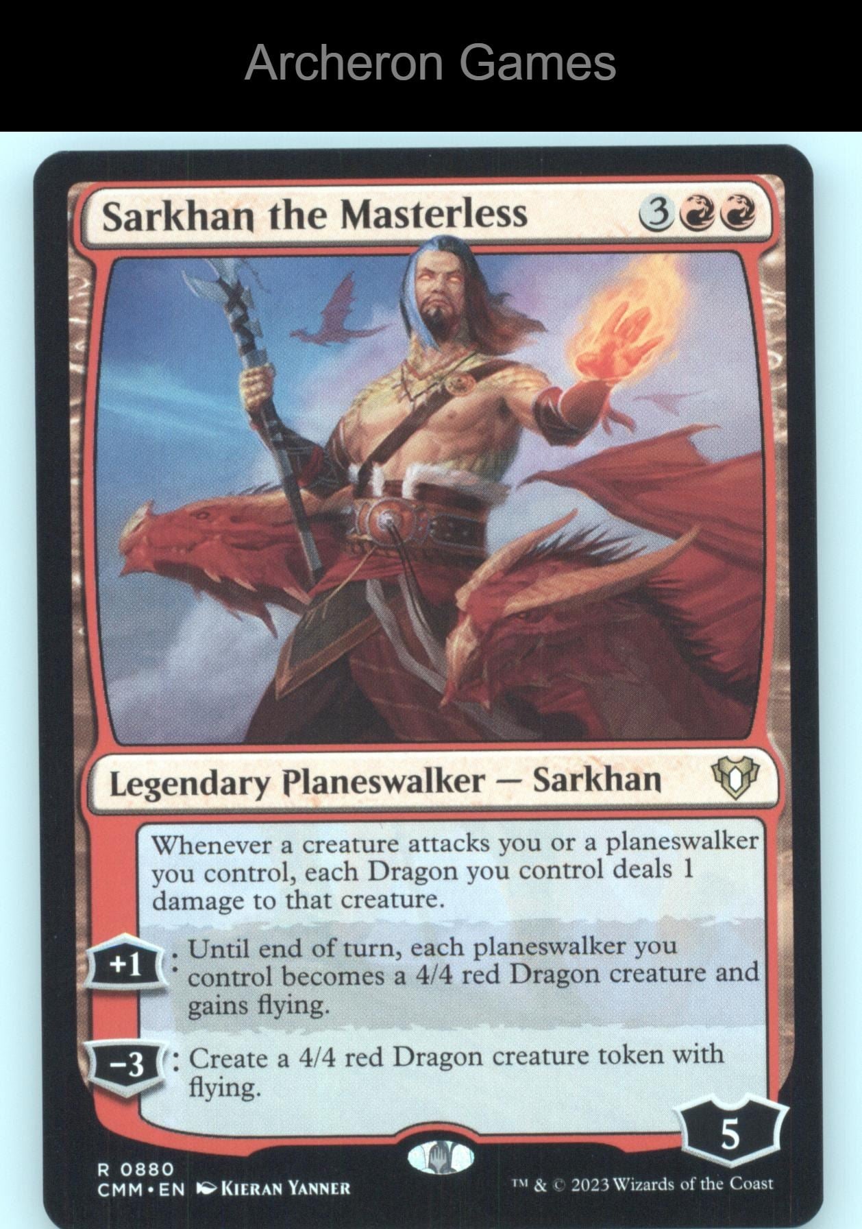 Sarkhan the Masterless 880 R MTG Card Commander Masters