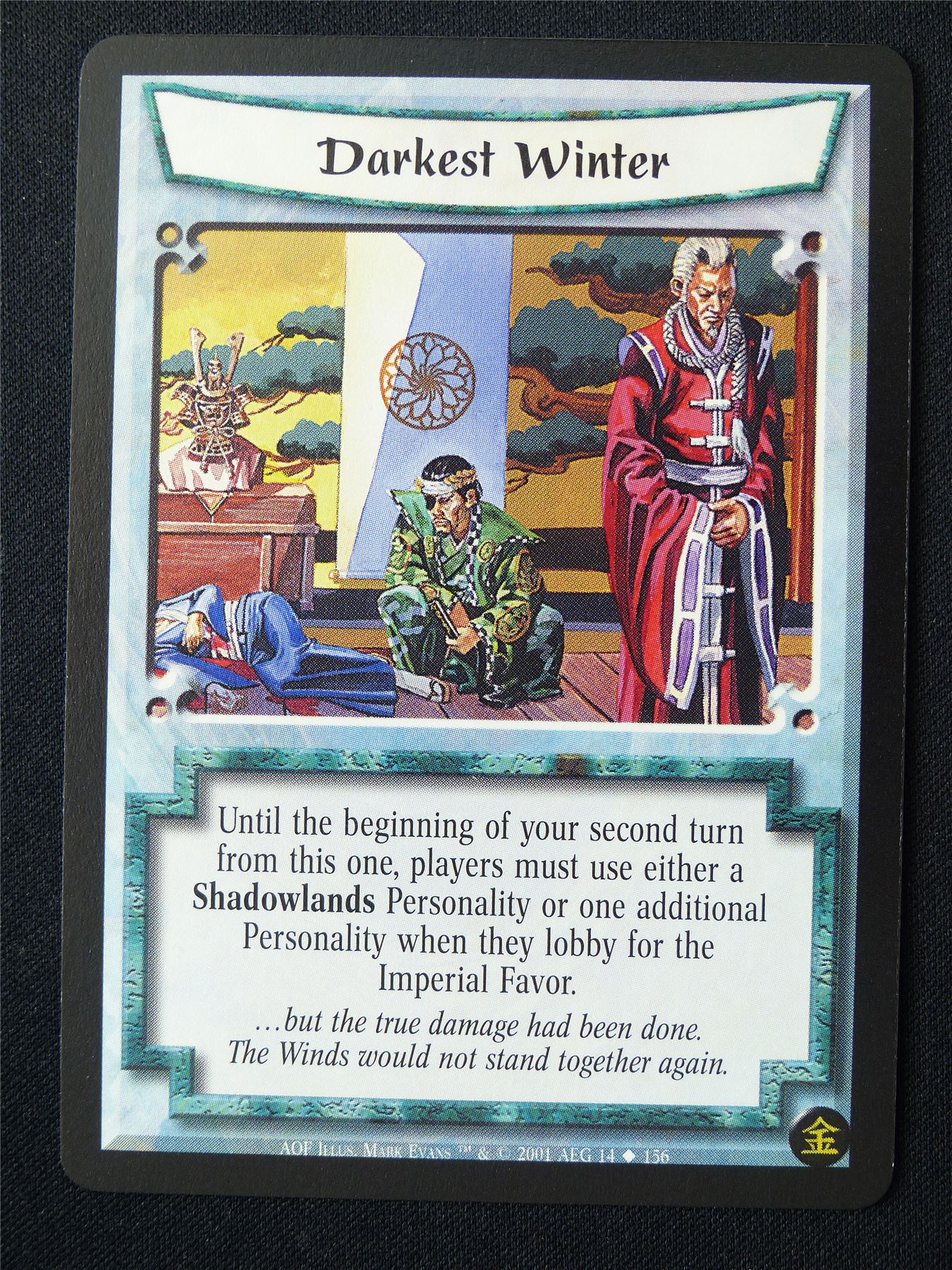 Darkest Winter - AOF - Legend of the Five Rings L5R Card #11P