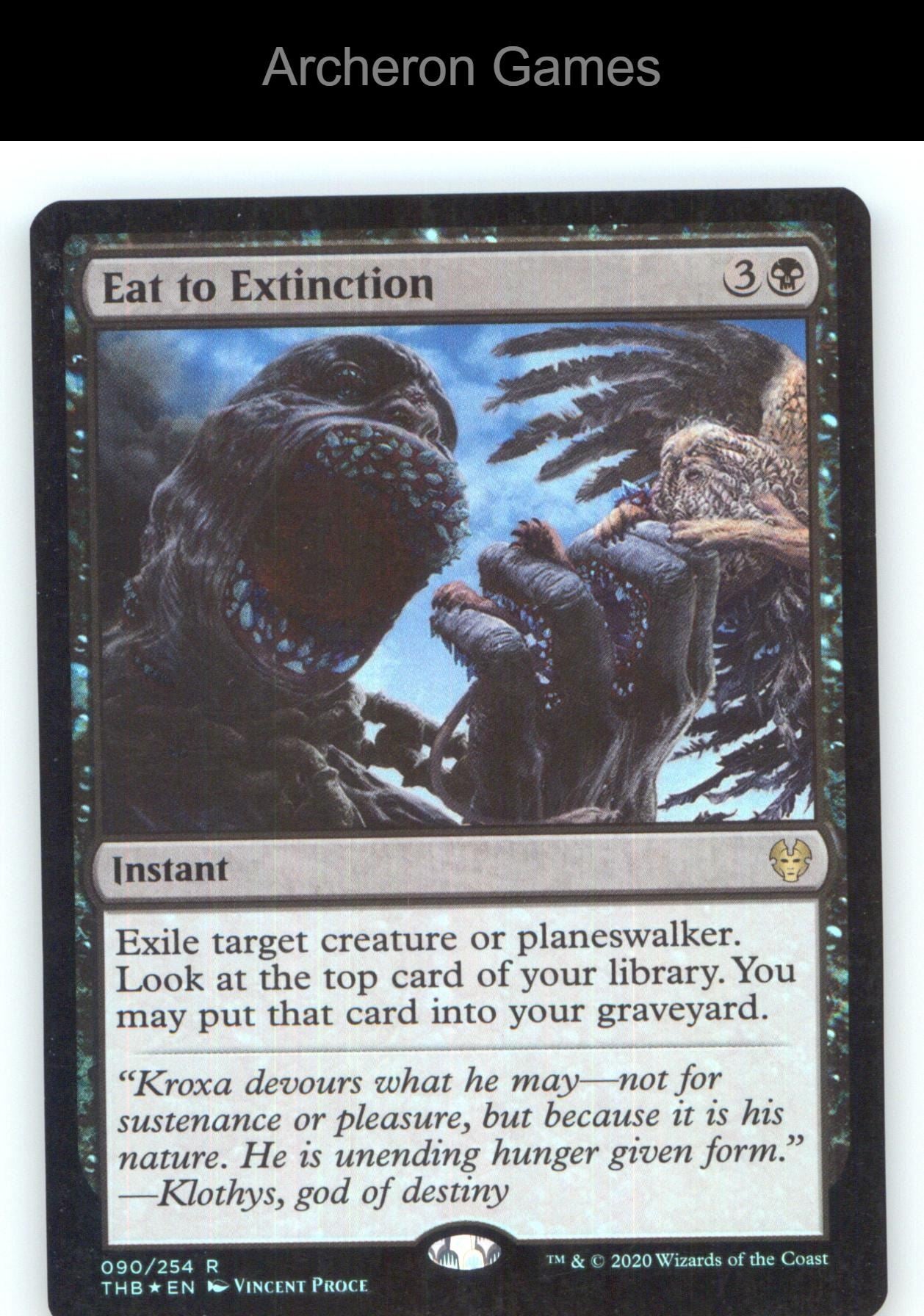 Eat to Extinction THB 90 R MTG Card NM/EX+ Foil