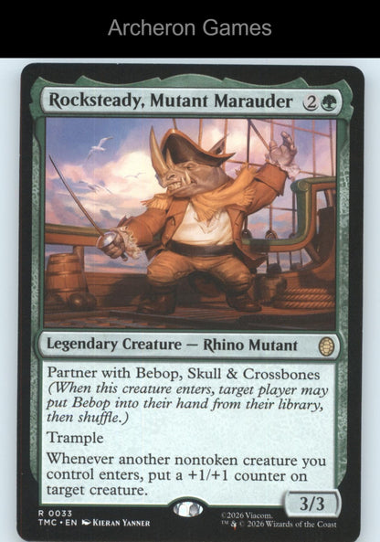 Rocksteady, Mutant Marauder TMC 33 MTG Commander: Teenage Mutant Ninja Turtles
