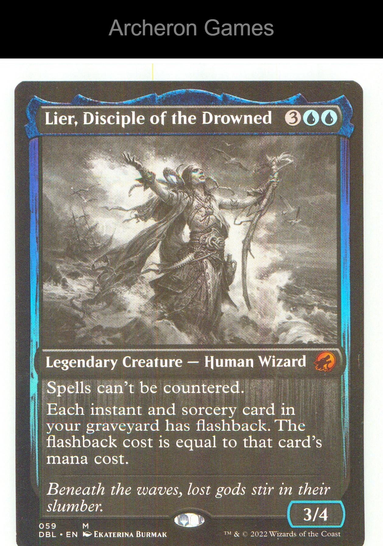 Lier, Disciple of the Drowned DBL 59 Mythic MTG Card NM/EX+ Foil