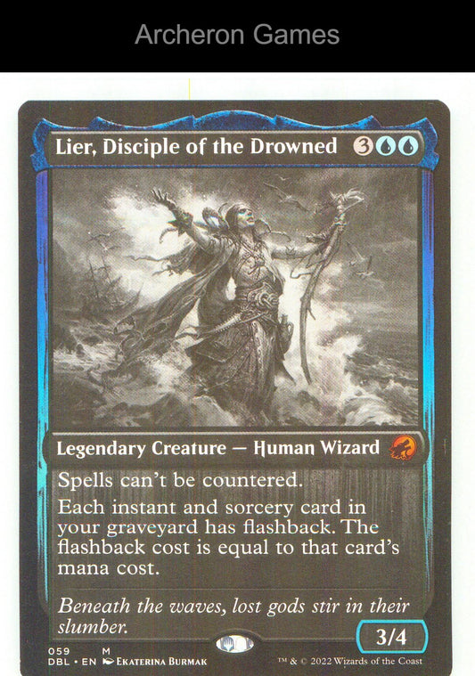 Lier, Disciple of the Drowned DBL 59 Mythic MTG Card NM/EX+ Foil