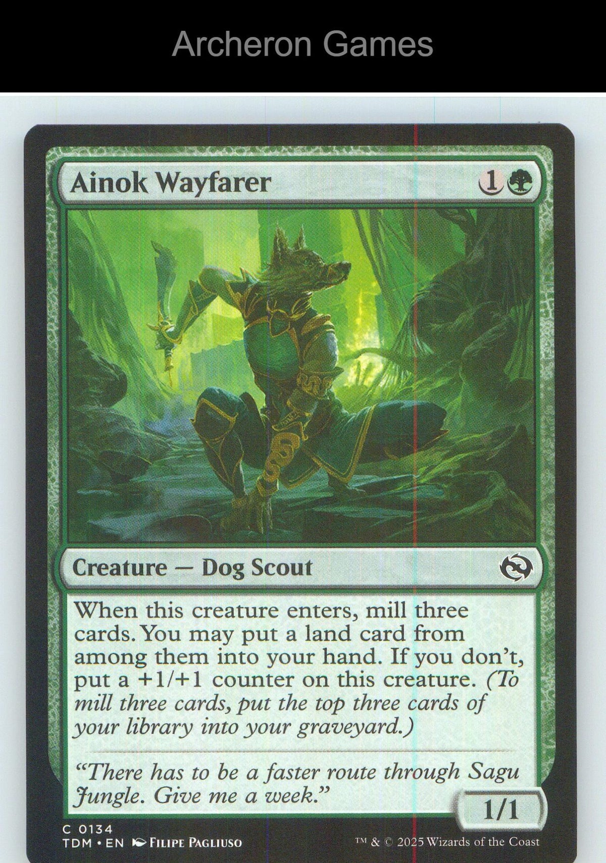 Ainok Wayfarer TDM 134 C MTG Card NM/EX+