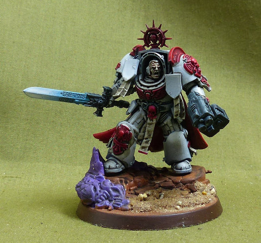 Captain in Terminator Armour painted - White Scars - Warhammer 40K #4PN
