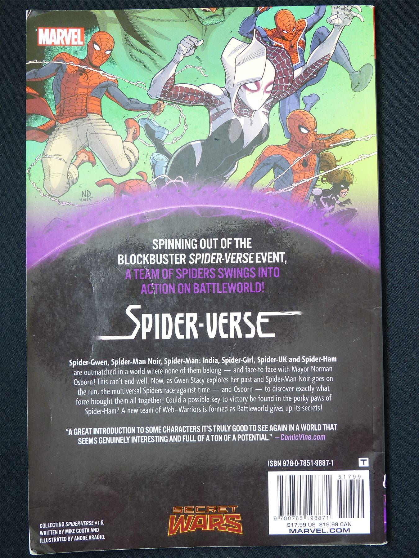 Secret Wars Warzones!: Spider-Verse - Marvel Graphic Softback #423