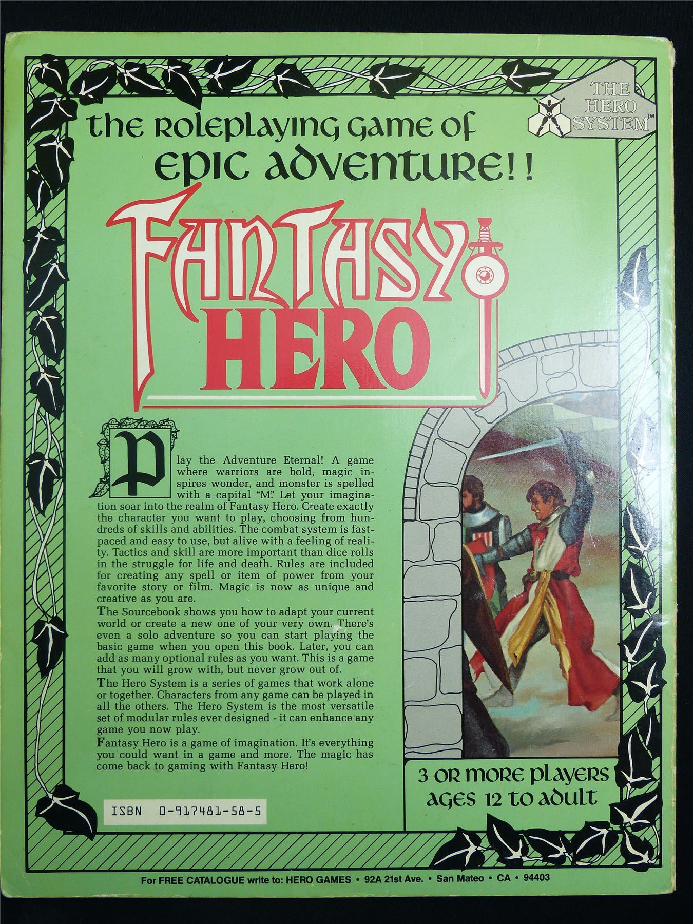 Fantasy Hero: Roleplaying Game of Adventure - Roleplaying Book Softback #2SR