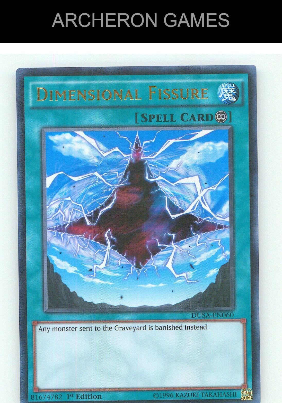 Dimensional Fissure Ultra Rare YUGIOH Card 1st Edition