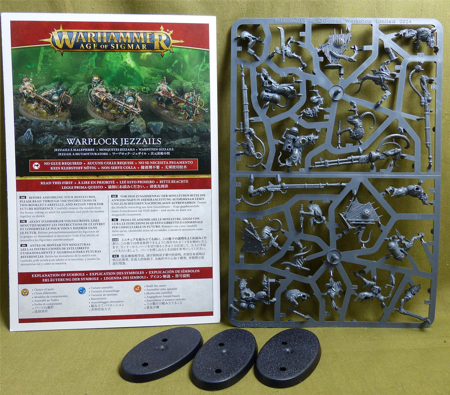 Warplock Jezzails complete sprue - Skaven - Warhammer 40K #32C