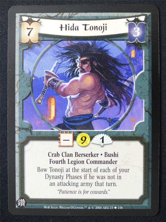 Hida Tonoji - WoE - Legend of the Five Rings L5R Card #101