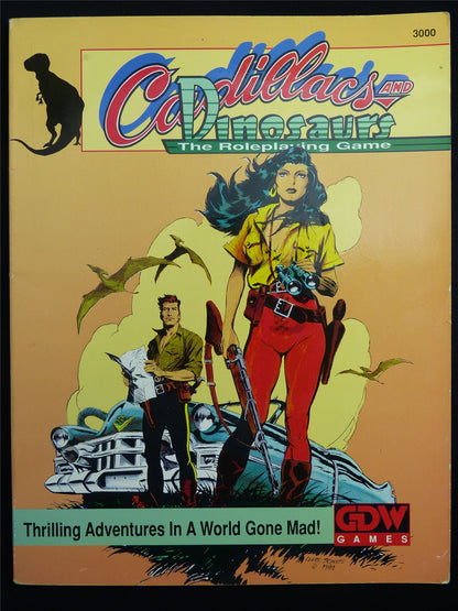 Cadillacs and Dinosaurs The Roleplaying Game - GDW Games Roleplay Softback #BB