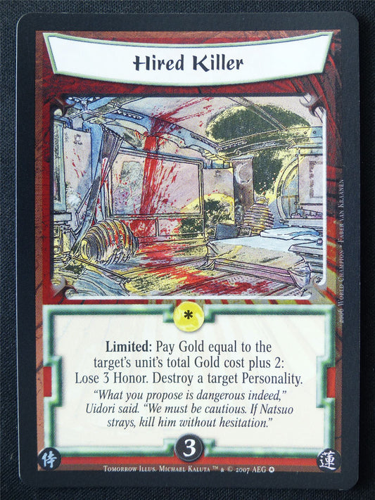 Hired Killer Foil - Tom - Legend of the Five Rings L5R Card #W2