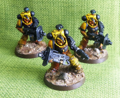 Imperial Fist - Eradicators with Heavy Bolter Painted - Warhammer AoS 40k #CU