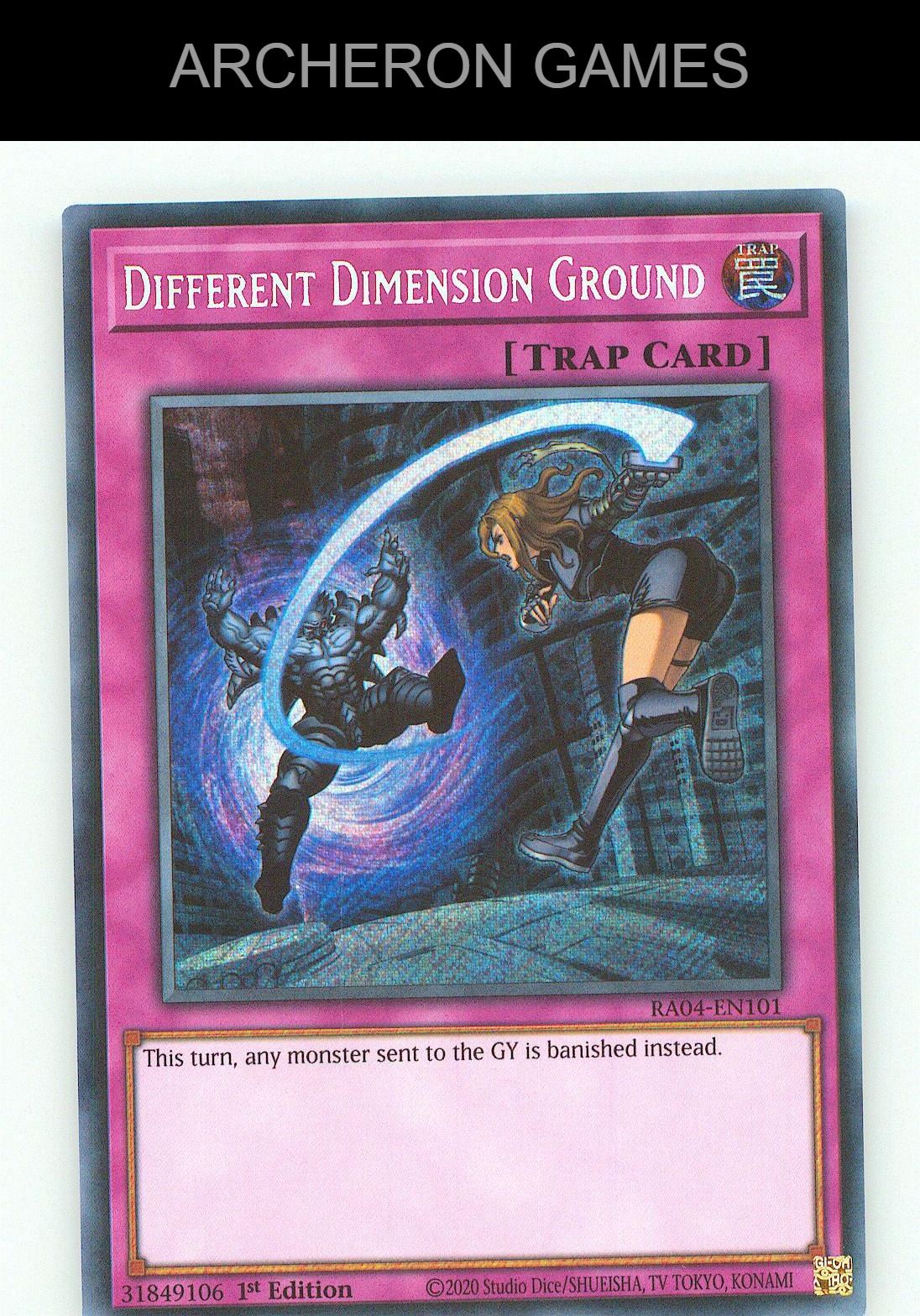 Different Dimension Ground (PCR) SEC YUGIOH Card