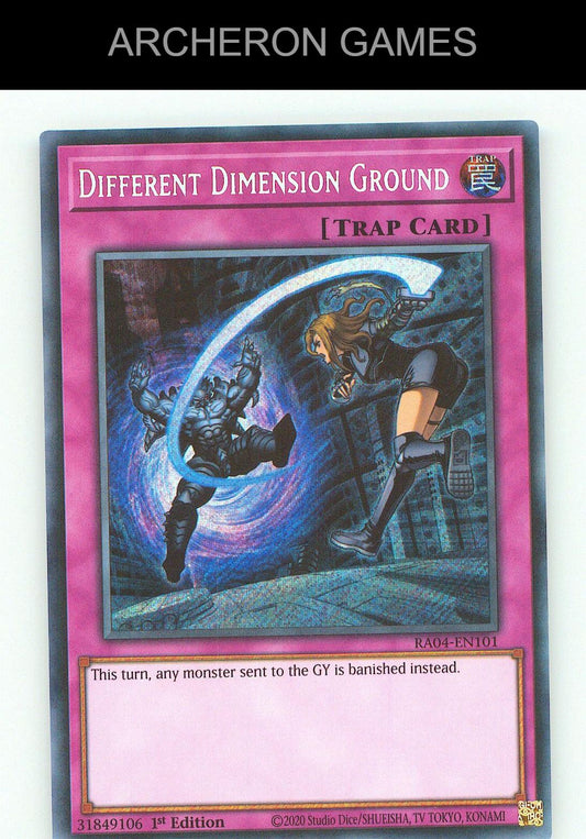 Different Dimension Ground (PCR) SEC YUGIOH Card