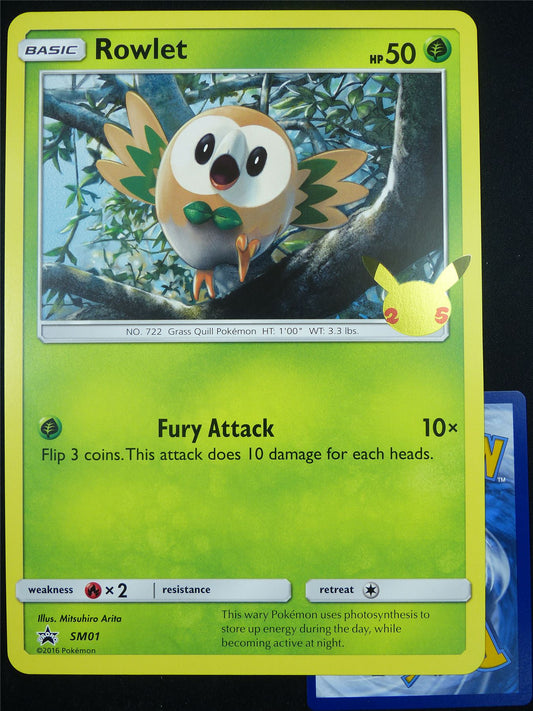 Rowlet SM01 25th Celebration Promo - Jumbo Pokemon Card #546