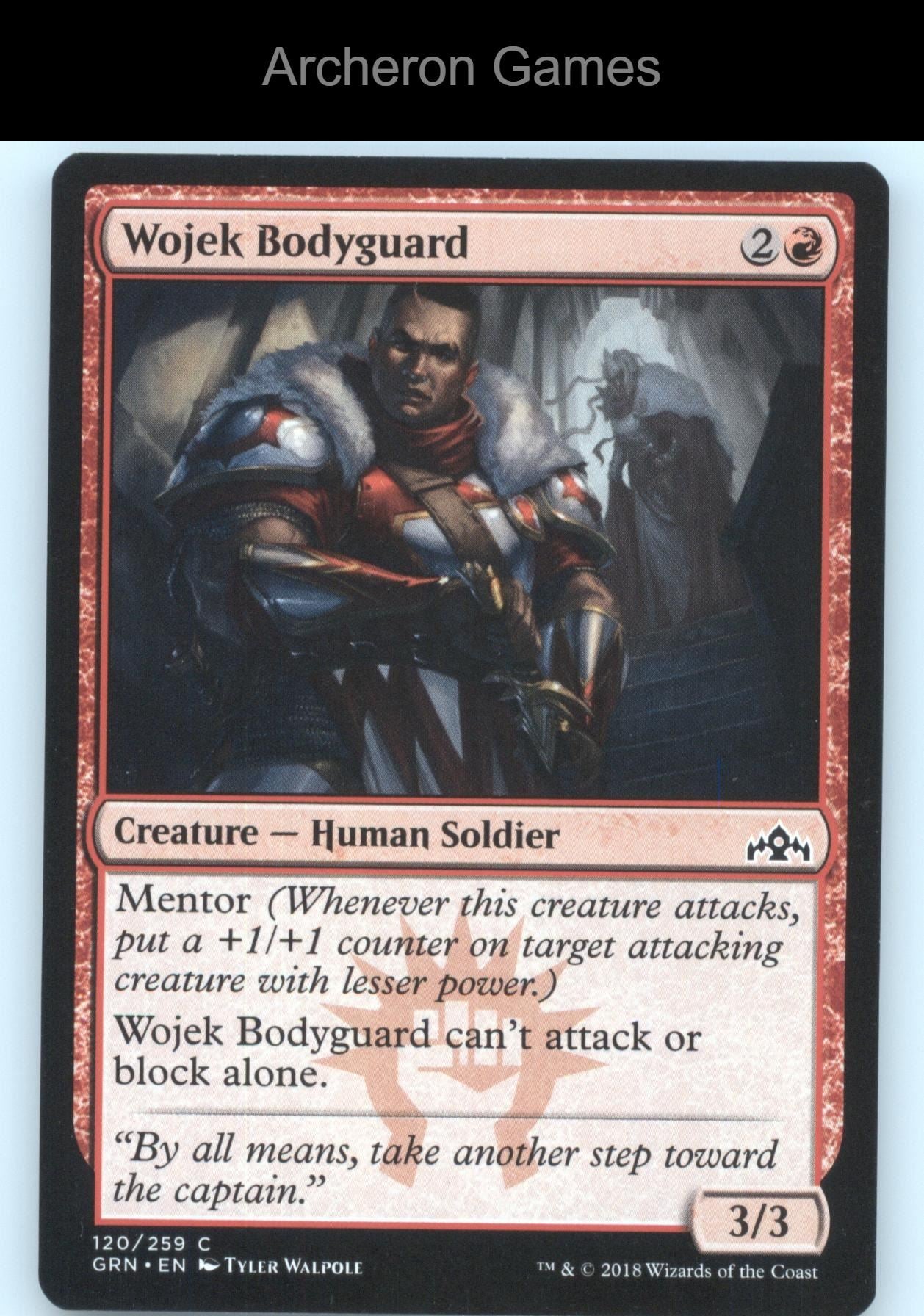Wojek Bodyguard 120 C MTG Card Guilds of Ravnica