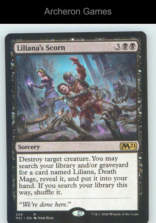 Liliana's Scorn M21 329 R MTG Card NM/EX+