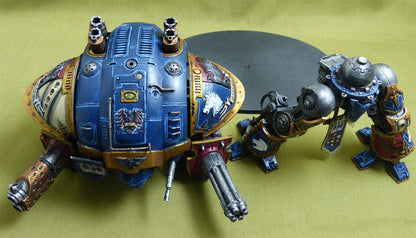Imperial Knight with Forgeworld Shoulder Pads painted - Warhammer 40K #ZB