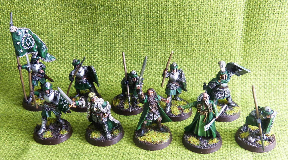LOTR Mesbg Arathorn and Halbeth Arnor Painted - Warhammer AoS 40k #CN
