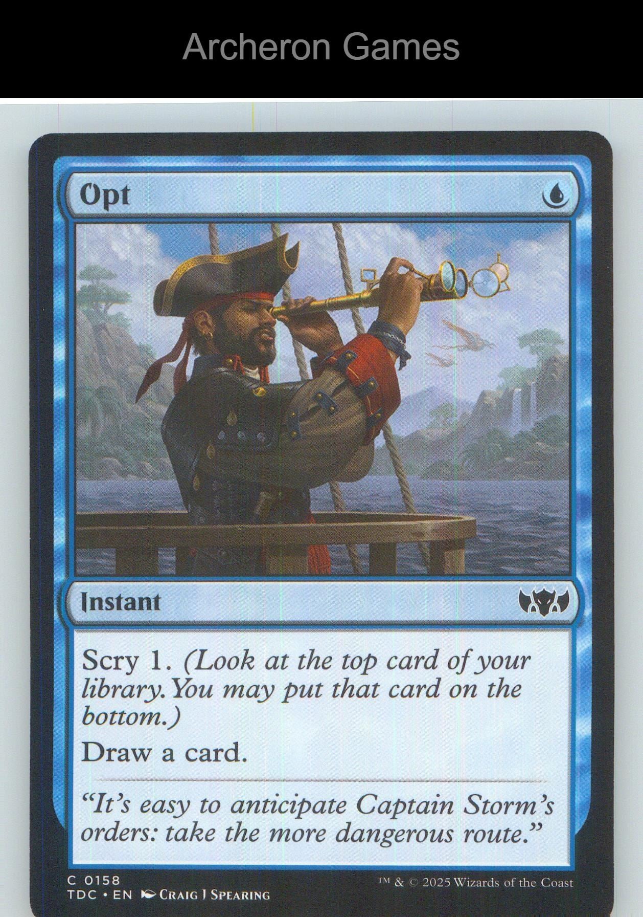 Opt TDC 158 C MTG Card NM/EX+