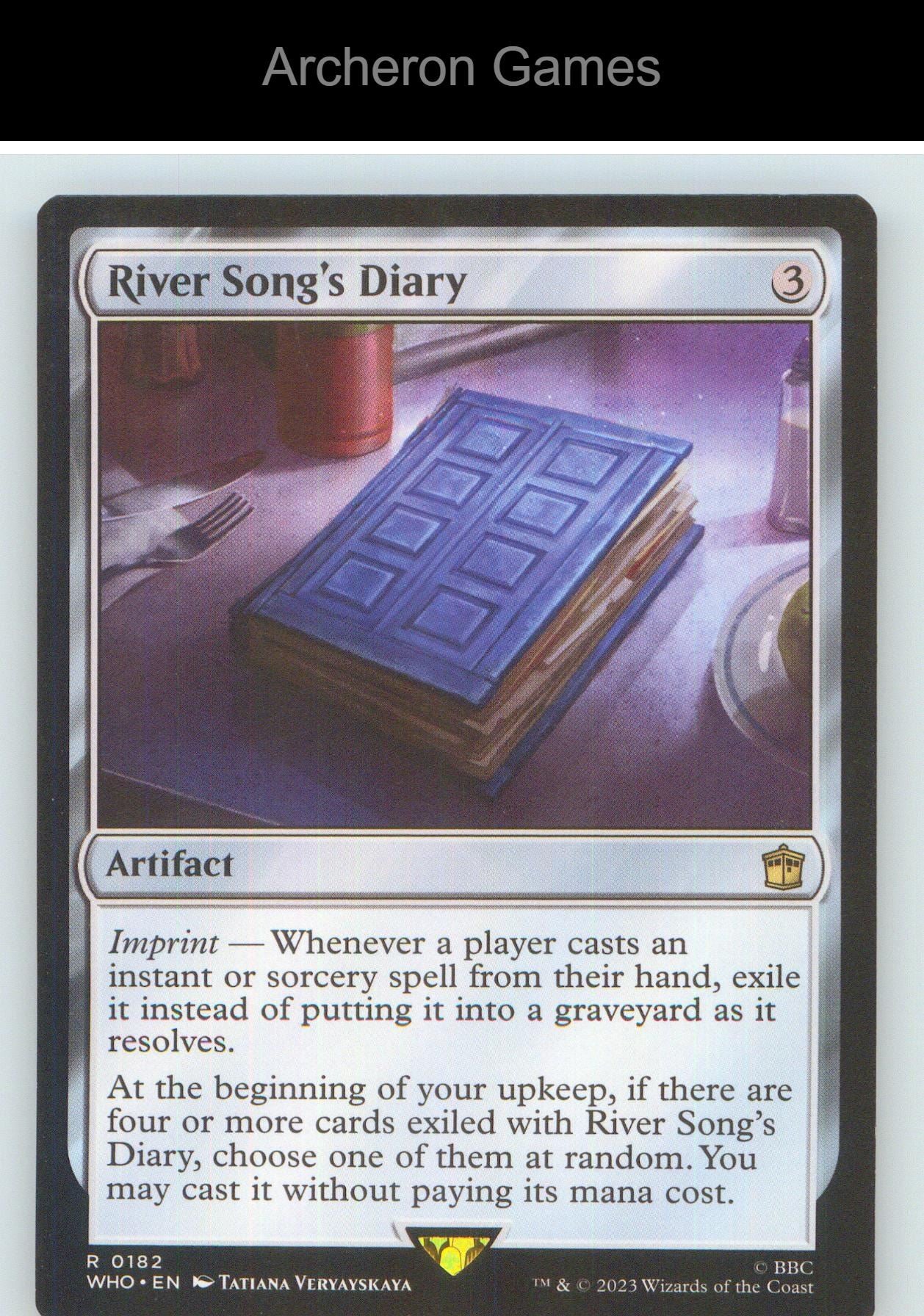 River Song's Diary WHO 182 R MTG Card NM/EX+