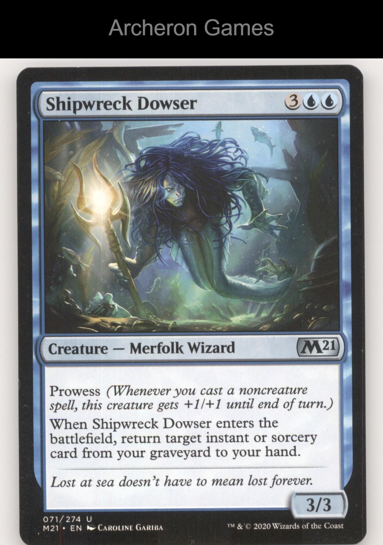 Shipwreck Dowser 71 UC MTG Card Core Set 2021