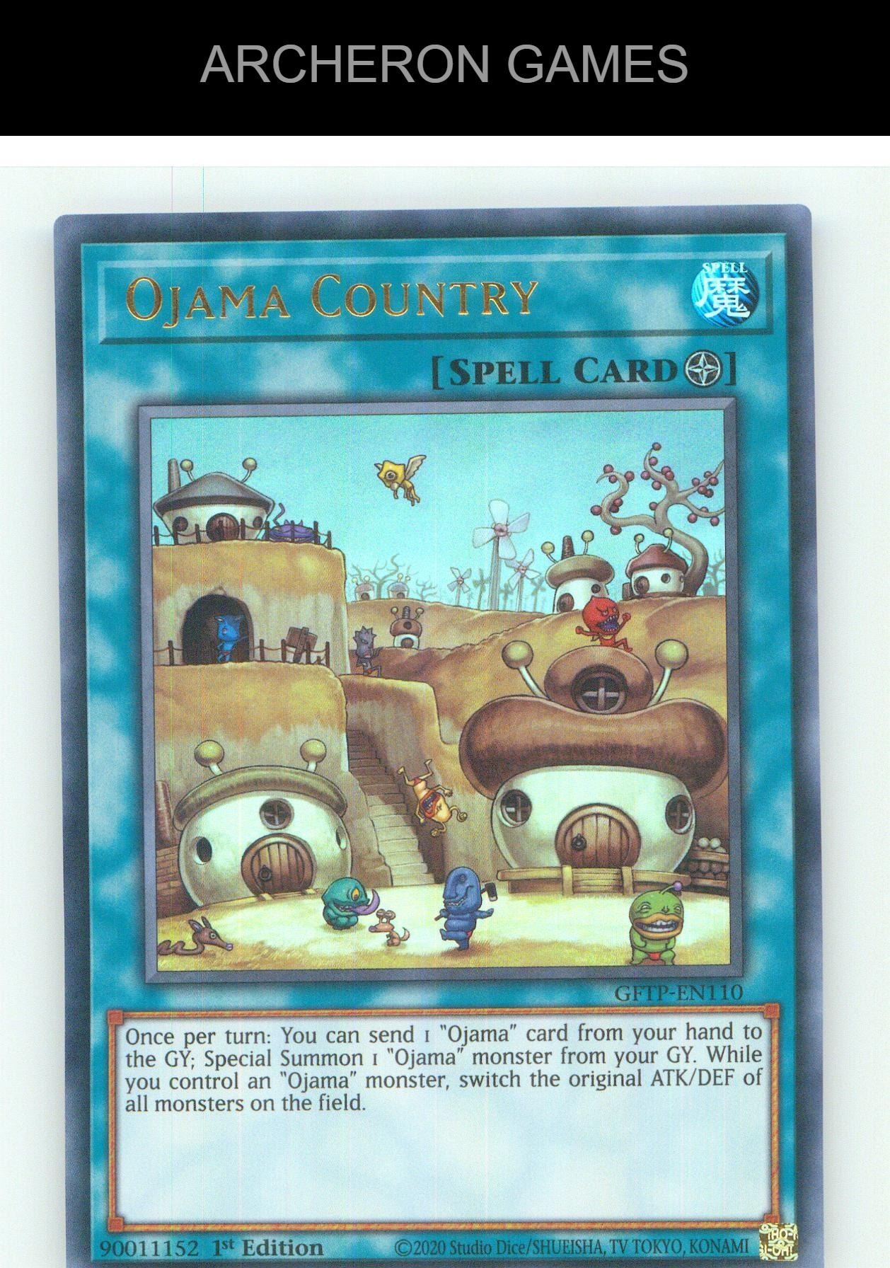 Ojama Country UR YUGIOH Card 1st Edition