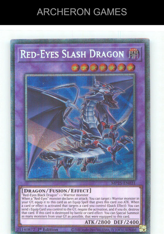 Red-Eyes Slash Dragon Starlight Rare YUGIOH Card 1st Edition