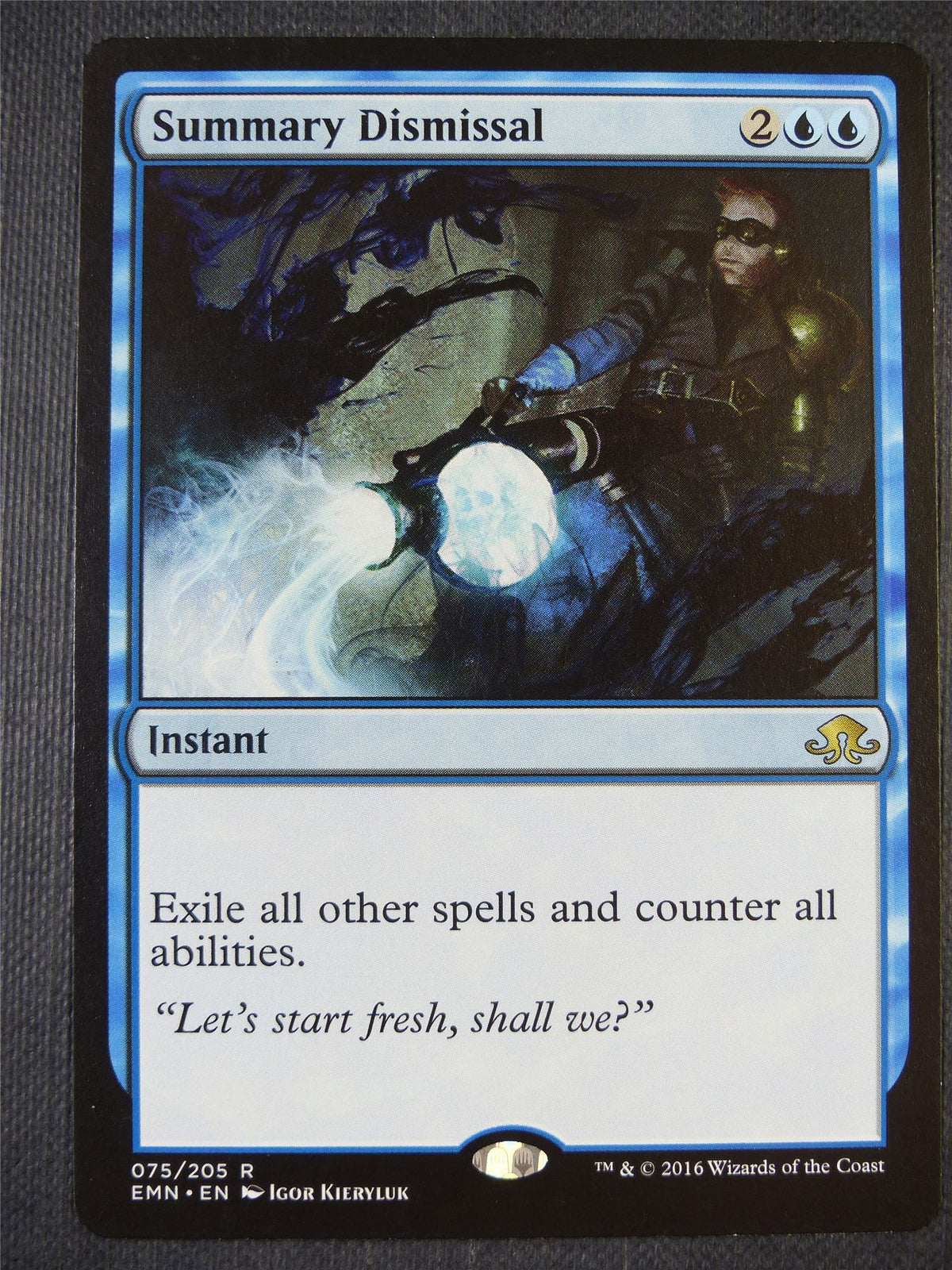 Summary Dismissal - Mtg Card #87Q