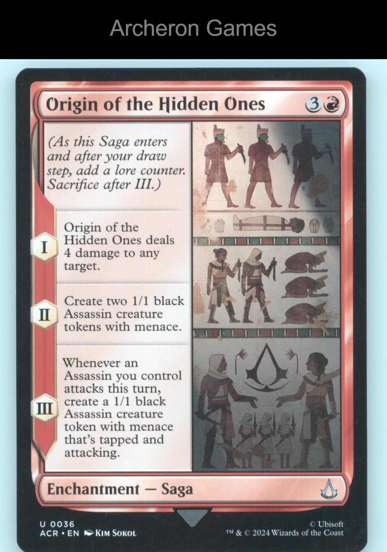 Origin of the Hidden Ones 36 UC MTG Card Universes Beyond: Assassin's Creed