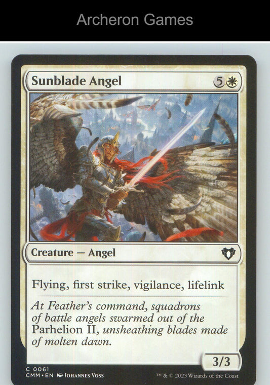 Sunblade Angel CMM 61 C MTG Card NM/EX+