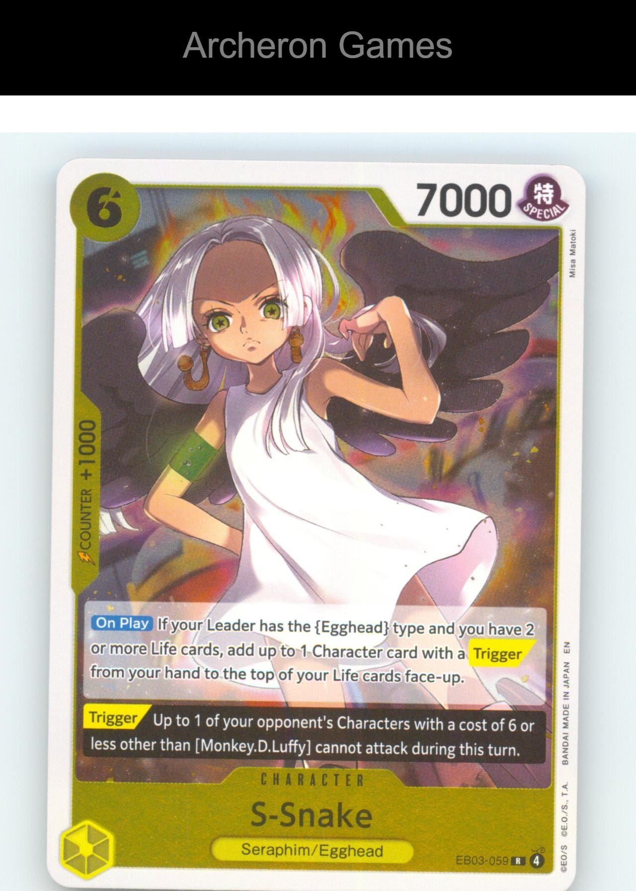 S-Snake EB03-059 R One Piece Card NM/EX+ Foil