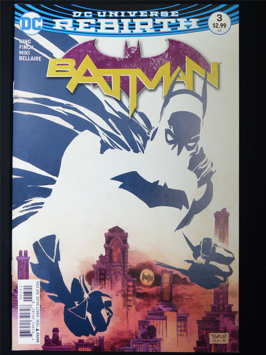 BATMAN #3 Rebirth - DC Comic #678