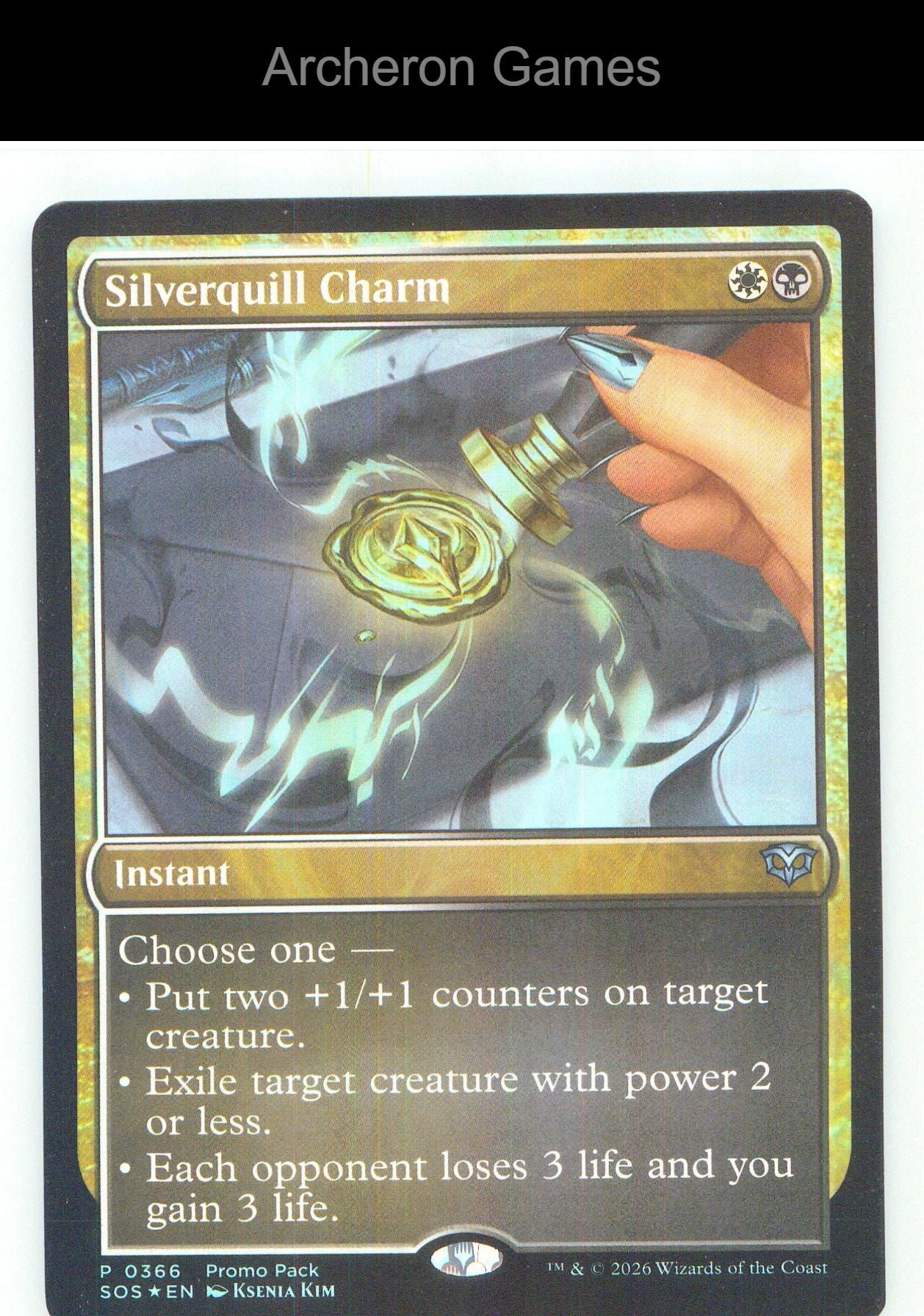 Silverquill Charm PPSOS 365 P MTG Card NM/EX+ Foil