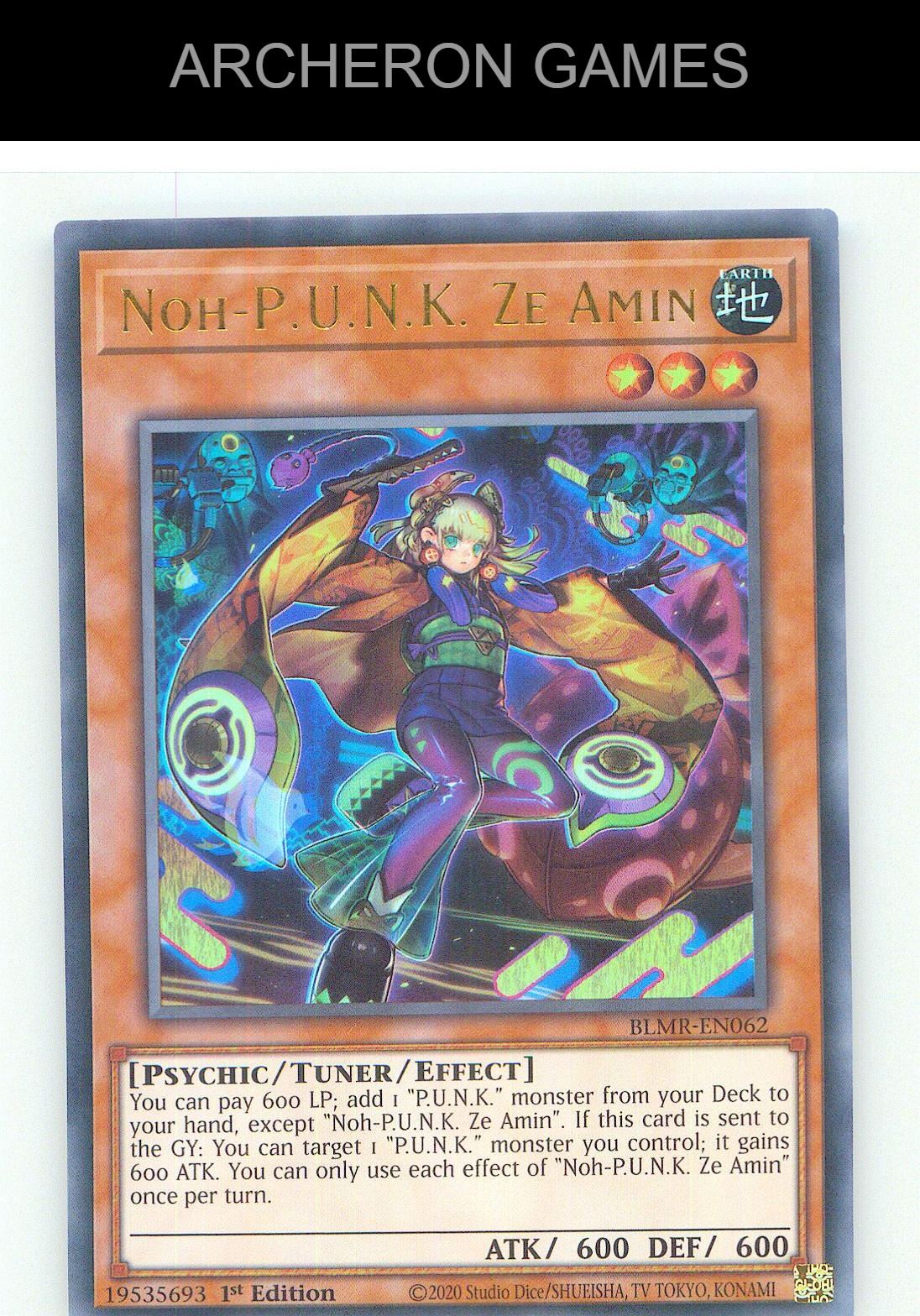 Noh-P.U.N.K. Ze Amin Ultra Rare YUGIOH Card 1st Edition