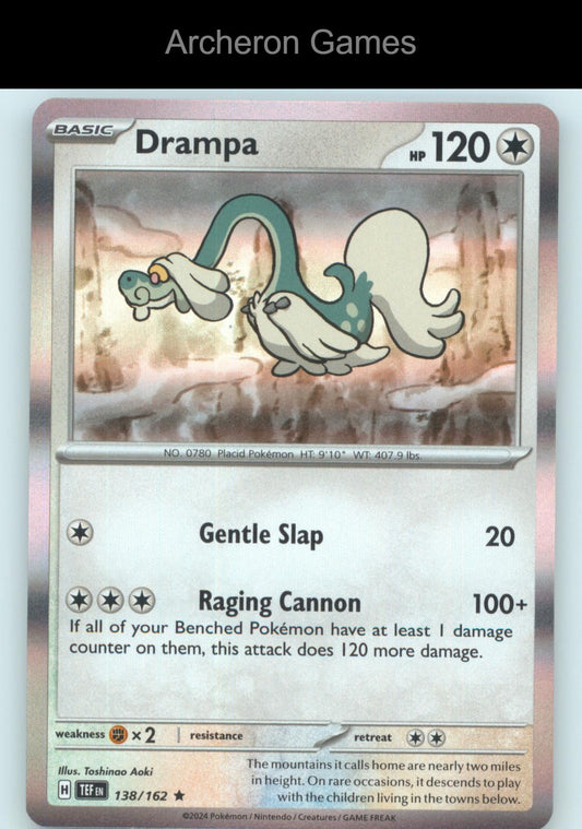 Pokemon Card Drampa TEF 138/162 R Temporal Forces Holo