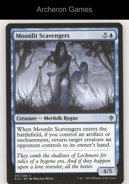 Moonlit Scavengers 57 C MTG Card Throne of Eldraine