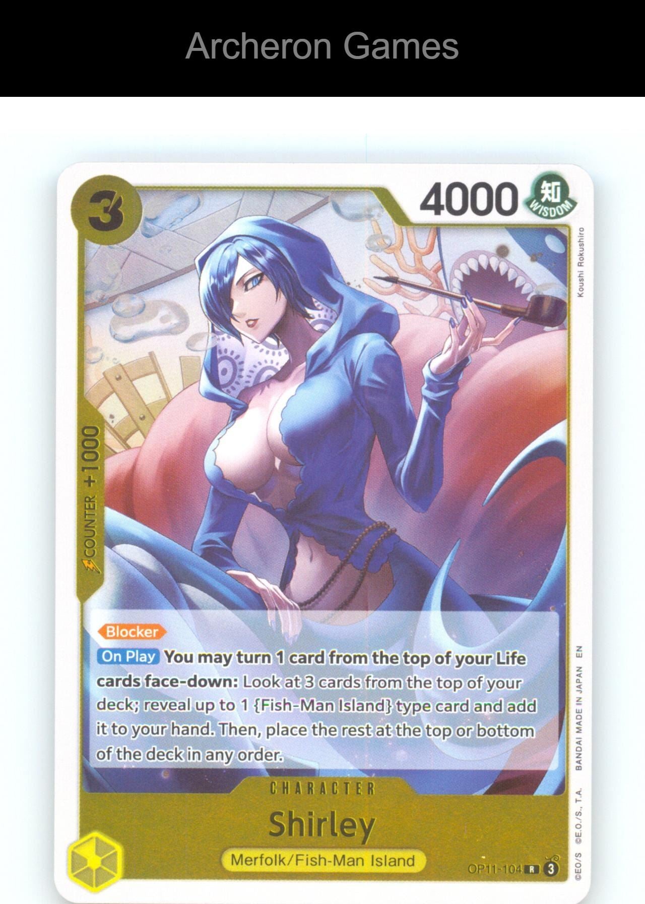 Shirley OP11-104 R One Piece Card NM/EX+ Foil