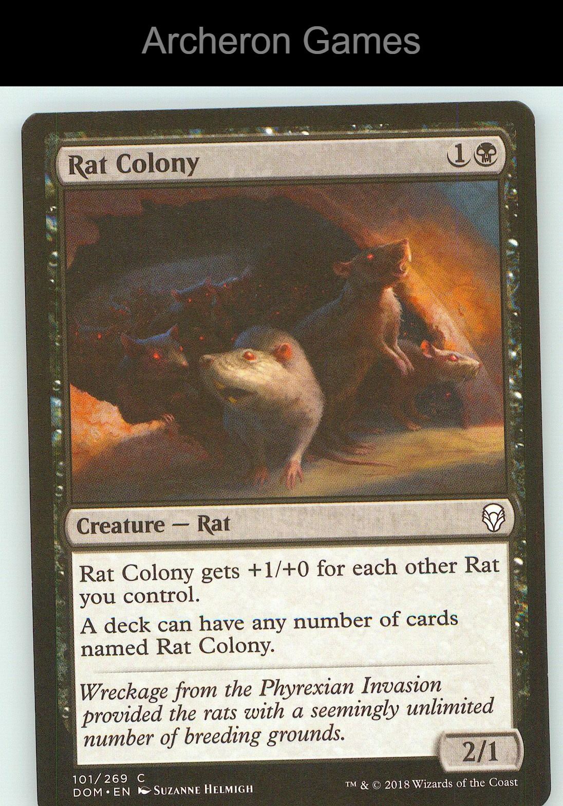 Rat Colony DOM 101 C MTG Card NM/EX+