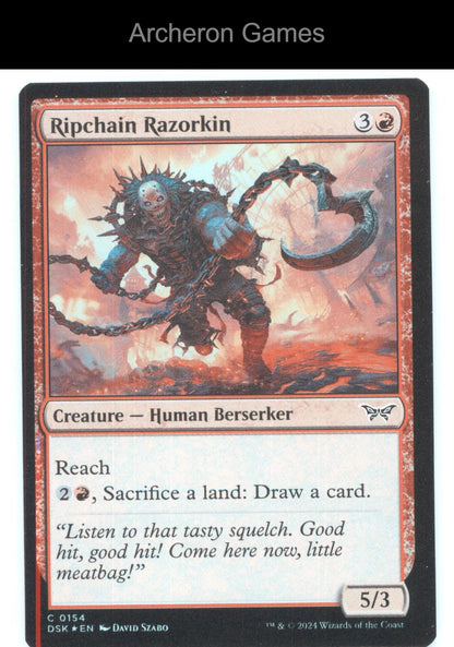 Ripchain Razorkin 154 C MTG Card Duskmourn: House of Horror
