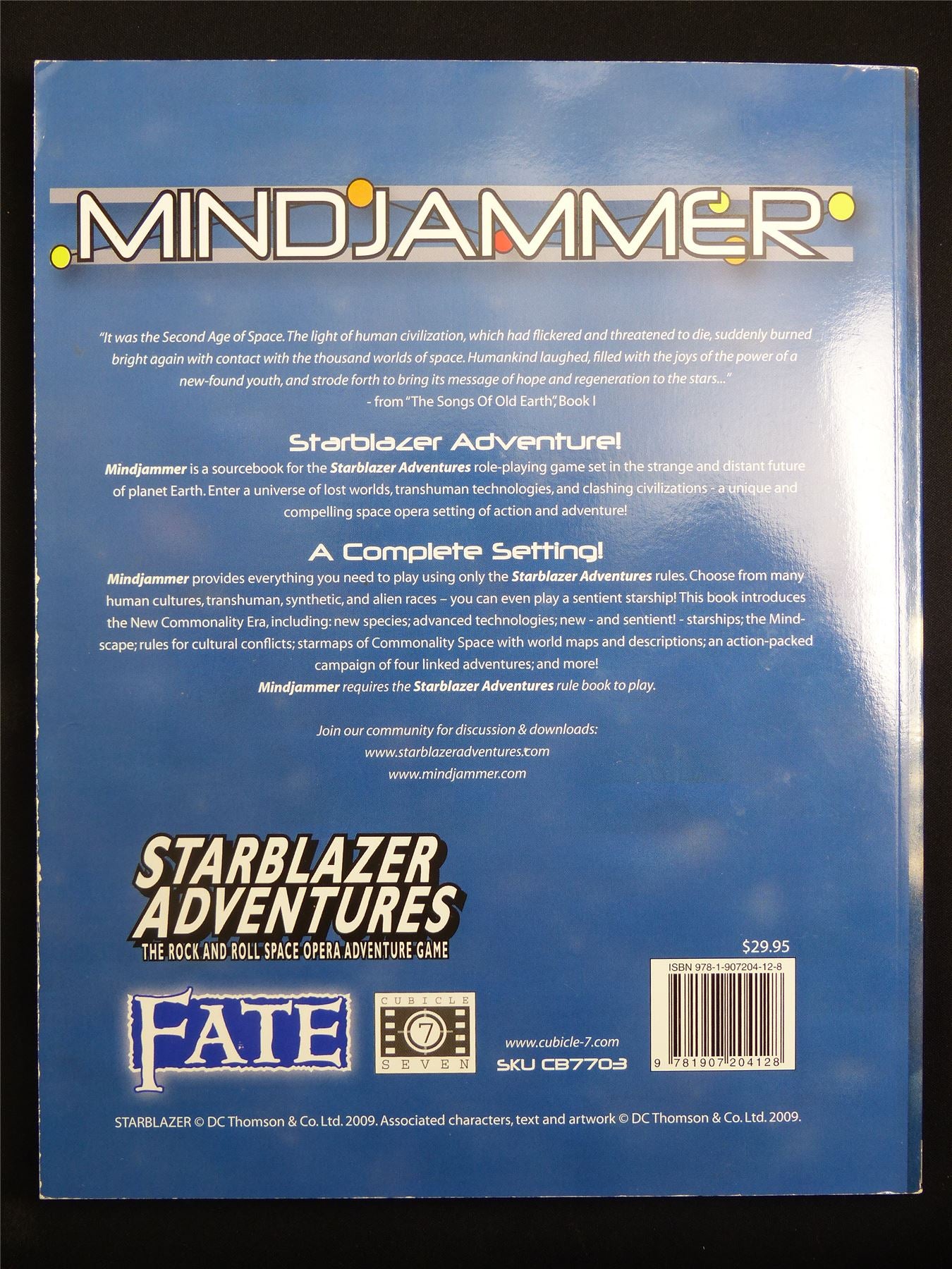 Mindjammer: Starblazer Adventures in the Second Age of Space  - Roleplay Softback #B7