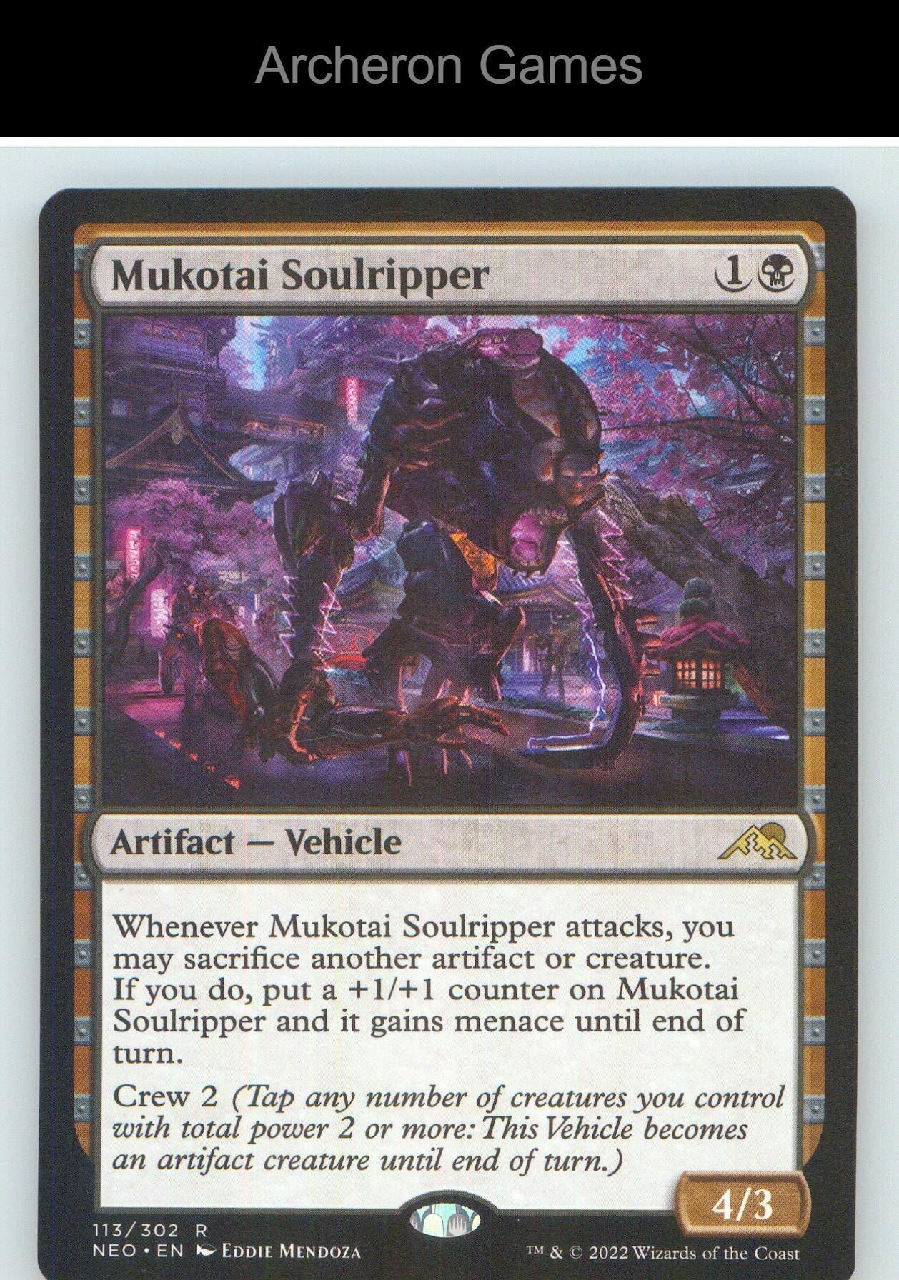 Mukotai Soulripper NEO 113 R MTG Card NM/EX+