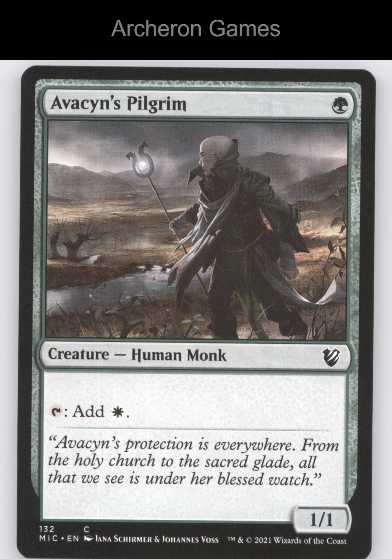 Avacyn's Pilgrim 132 C MTG Card Commander: Innistrad: Midnight Hunt