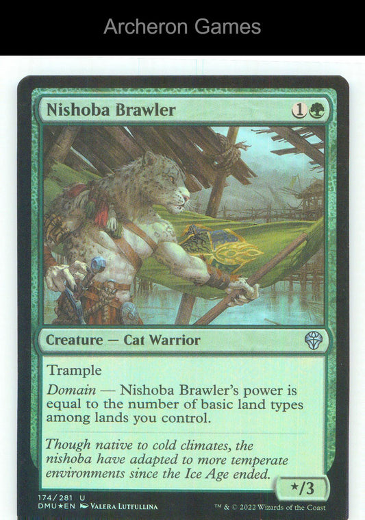 Nishoba Brawler DMU 174 UC MTG Card NM/EX+ Foil