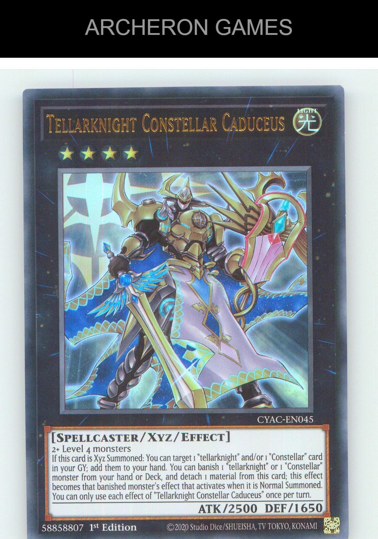Tellarknight Constellar Caduceus UR YUGIOH Card 1st Edition