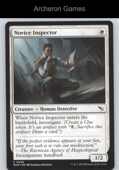 Novice Inspector 29 C MTG Card Murders at Karlov Manor