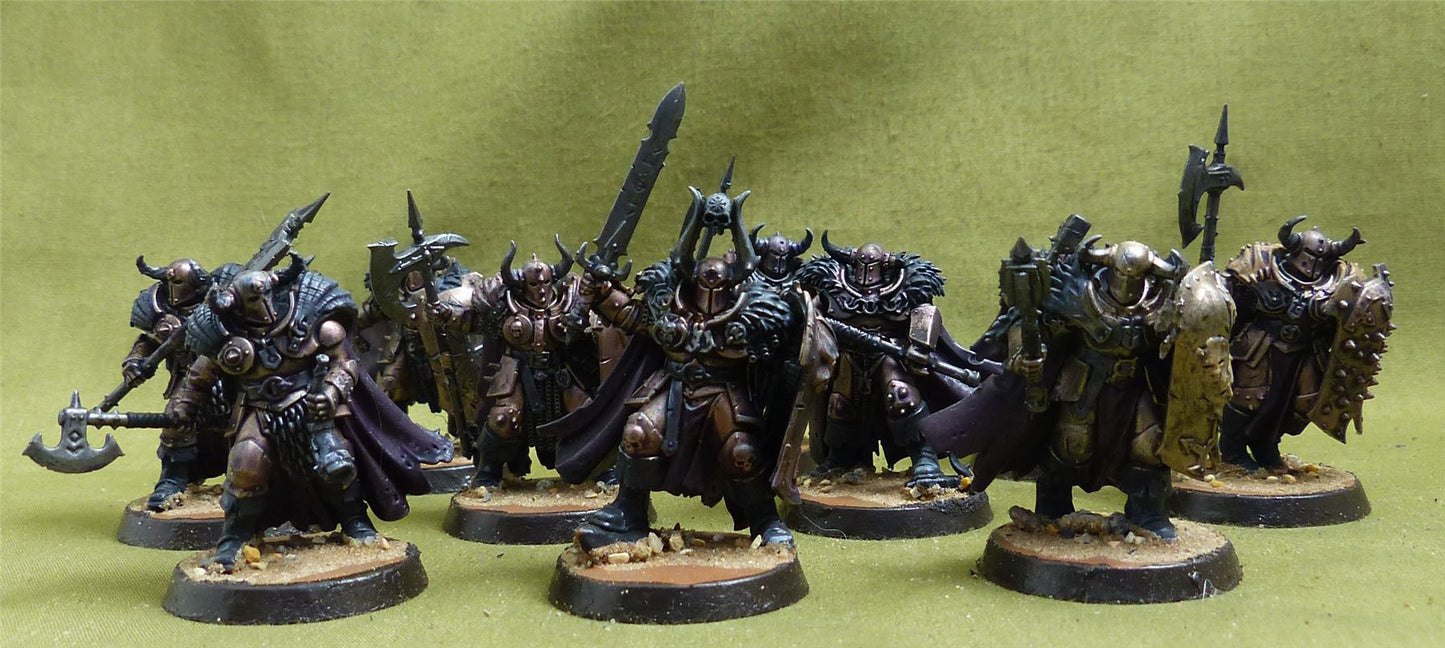 Chaos Warriors painted - Slaves to Darkness - Warhammer AoS #5CQ