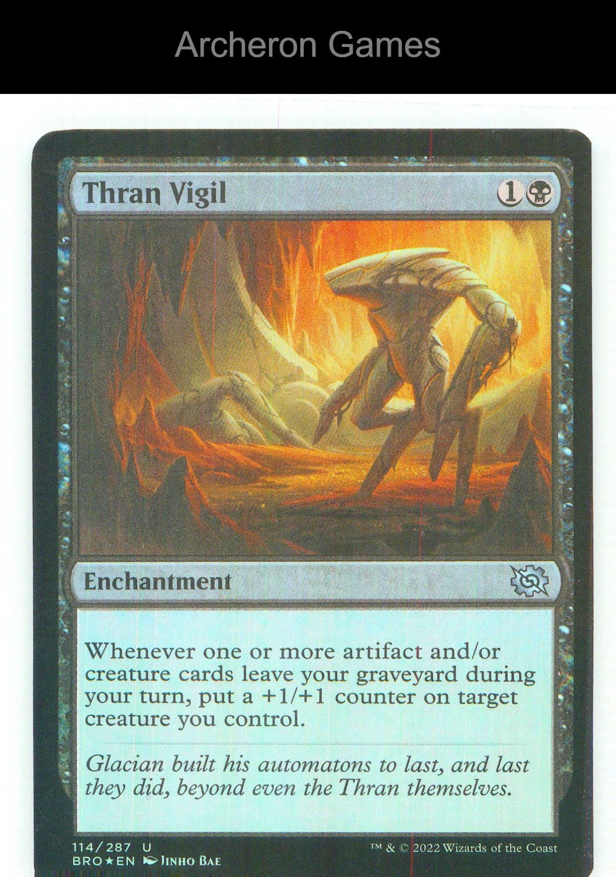 Thran Vigil BRO 114 UC MTG Card NM/EX+ Foil