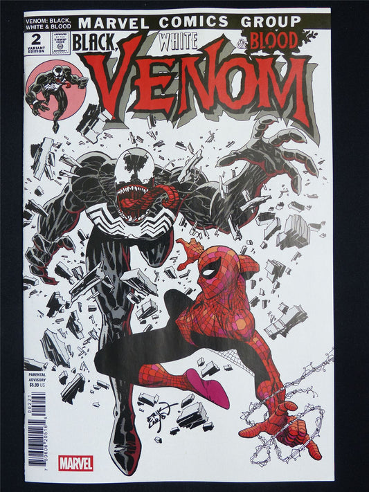 VENOM Black White & Blood #2 Variant - Nov 2025 Marvel Comic #4FI